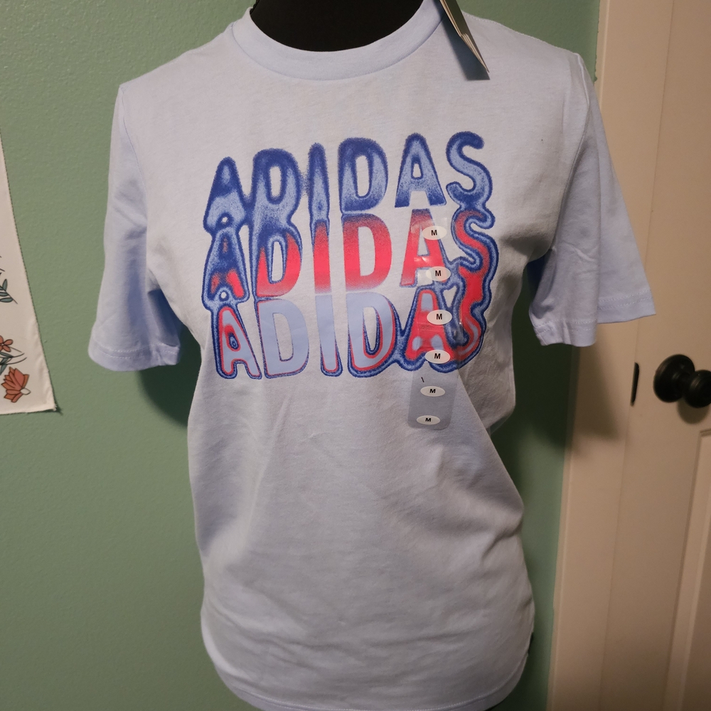 Adidas Kids Blue Graphic T-Shirt